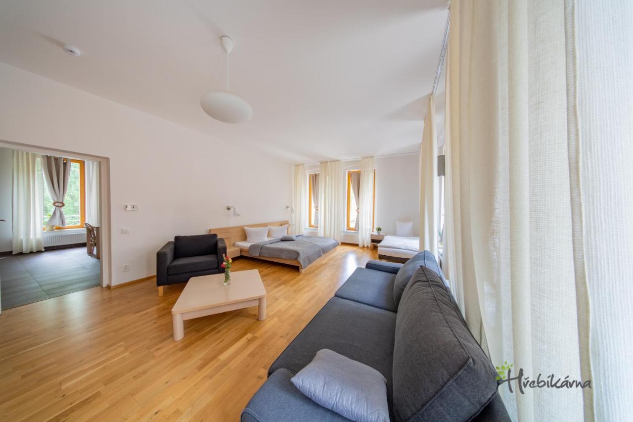 Restaurace A Pension Hrebikarna Хомутов Экстерьер фото