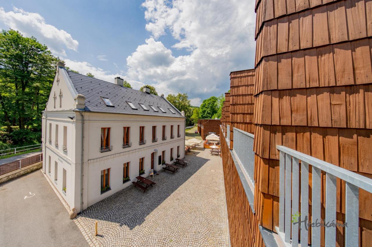 Restaurace A Pension Hrebikarna Хомутов Экстерьер фото